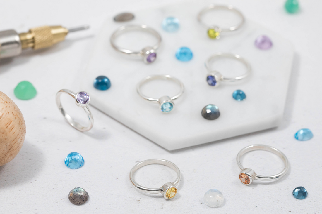 Gem stones at Jewellers Academy Brighton